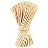 Joeji's Kitchen 120 Pack onafgewerkte natuurlijke bamboe Dowel staven houten ambachtelijke stokken (6 x 0.125 inch)