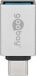 Goobay 51596 USB A naar USB-C Adapter Zilver