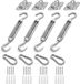 Kivora B.V. Set de fixation pour auvents de jardin, triangulaire, carré, rectangulaire, accessoires pour la fixation de voiles d'ombrage, acier inoxydable robuste