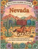 Nevada Coloring Book for Adults and Teens