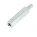 Icecat Entretoise hexagonale M4x6 mâle/femelle acier zingué blanc