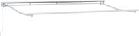 vidaXL - Cadre de séparation manuel - 4 x 2 m - Blanc - Aluminium thermolaqué