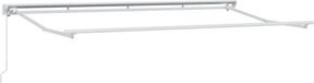 vidaXL - Cadre de séparation manuel - 4 x 2 m - Blanc - Aluminium thermolaqué