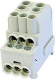 HoraeTec 080010-0-4 Onderverdeelblok Grijs 1-polig