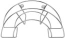 Panda - Muurslanghouder, 60 x 20 x 30 cm voor 100 m 3/4 of 50 m 1 slang