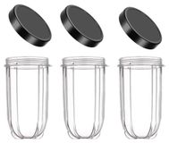 TRANKIELO® - Vervangende Kop voor Magic Bullet 250W – 3 Stuks – BPA-vrij, Vaatwasmachinebestendig, Veilig en Duurzaam
