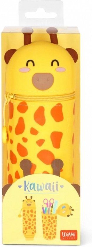 Legami 2-in-1 Silicone Pencil Case Kawaii Giraffe