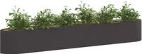vidaXL Verhoogde Tuinbak Zwart 300 x 40 x 40 cm Staal