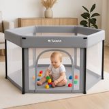 Tulano Cozy 30 Babybox - Grijs/Wit - 125 cm
