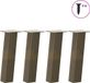 Pieds de table basse Bol 4 pcs 42 cm acier naturel