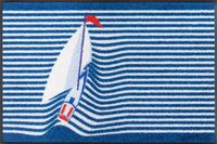 w+d Design zeilboot 50 x 75 cm, binnen en buiten, wasbaar, voor binnen en buiten