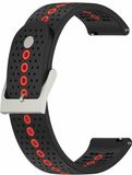 By Qubix Qubix Garmin Forerunner 55 / 245 / 645 - Dot Pattern bandje - Zwart met rood