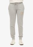Superdry Luxe slimfit joggingbroek met metallic logo Dames Pumice Stone Beige Marl XS
