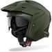 Airoh Kombakt Color, casque ouvert, Mat-Pétrole, XXL