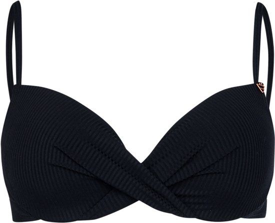 Brunotti Stefana-Rib Bikini Top Dames Zwart 44C