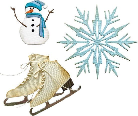 Sizzix • Tim Holtz Thinlits Die Set Vault Winter Wishes 10pcs