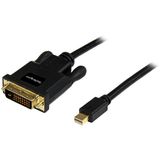 StarTech.com Mini DisplayPort naar DVI Adapter Kabel - 1m - Zwart