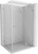Mexen Lunar T cabine de douche porte battante droite 120 x 80 cm, transparent, chrome