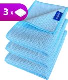 NIMBUS Magic Droogdoek 3 stuks - Droogdoek Badkamer / Auto / Ramen - 40x40cm - Microvezeldoek