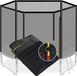 Kesser Filet de remplacement Trampoline Filet de sécurité Résistant aux UV Noir 244 cm