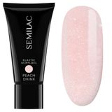 Semilac Peach Drink elastische acrylgel, 30 g