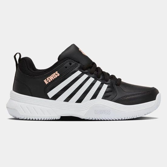 K-Swiss Court Express 2 Clay Dames Tennisschoen Zwart - Gravel - Alle Ondergronden - Sportschoen - Maat 39.5