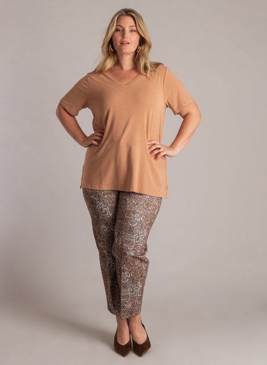 YEST CURVE Jelisaveta Tops - Soft Terra - maat 4(54/56)
