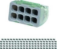 BES LED Vintex Lasklem - 8 Polig - 0.2-2.5 mm2 - Grijs - 100 Stuks