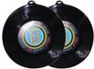 Merkloos / Sans marque Espa Nv Plastic LP grammofoonplaat - 2x - platen muziek thema - wanddecoratie - Dia 48 cm