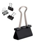 D.RECT Metalen Vouwhechtnieten - 144 Stuks (12 x 12) - 25mm - Zwart