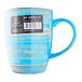 Wilmax WL-669637/A Porseleinen mok, blauw, 460 ml capaciteit