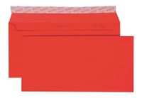 Elco 18833.92 Color Box met deksel en 250 enveloppen/verzendtas, zelfklevende sluiting, C5/6 DL, 100 g, intens rood, venster: nee