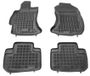 REZAW PLAST 202707 Jeu de tapis de sol Caoutchouc, avant et arrière, noir