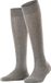FALKE Sensitive London drukvrije comfort tailleband Coton kniekousen dames grijs - maat 39-42