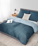 lionto dibea Renforcé omkeerbaar beddengoed van 100% katoen, 135 x 200 cm, kussensloop 80 x 80 cm, 2-delig beddengoed voor elk seizoen, onderhoudsvriendelijk en vormvast, incl. Oeko-Tex-certificaat