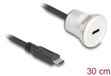 Delock USB 10 Gbps Type-C™ built-in female with cable plug 30 cm aluminium
