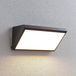 Lindby LED wandlamp buiten Abby donkergrijs (RAL 7024), wit