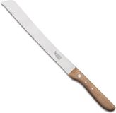 Robert Herder Broodmes met Golf – RVS – Handgeslepen – Lemmet 19,5 cm – Heft Kersenhout