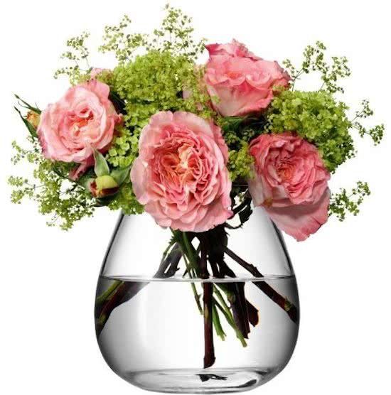 LSA Flower Bouquet vaas 17cm helder