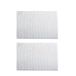 MSV - Set van 2 Chenille Microvezel Badmatten - Lange en Zachte Polen - SEBS Antislip - Machinewasbaar 30° - Ophanglus - 50 x 80 cm - Wit