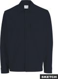 Jack & Jones Overhemd Jjwilliam Sweat Overshirt Ls Noos 12306252 Dark Navy Mannen Maat - S