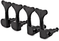 Gear4music Guitarworks Mini Stemmechanieken voor Basgitaren, 2-in-Line, Zwart