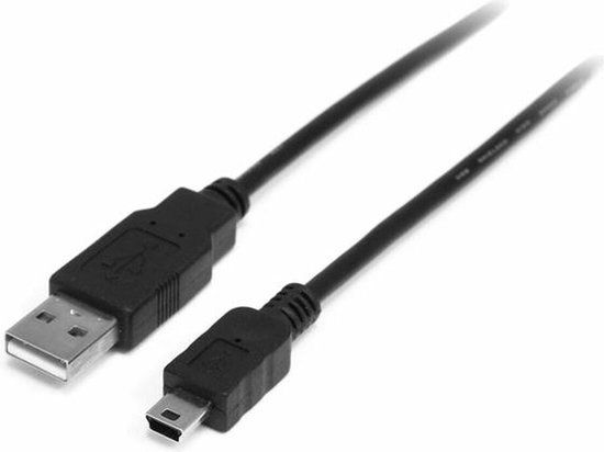 StarTech.com USB 2.0 Kabel - USB A naar Mini B - 1m - Zwart