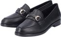 Rieker 46262-01 Zwart Instapper Bitje Dames Leer