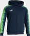 Joma Sweatshirt homme joma elite ix zip-up marine-fluor vert, xl