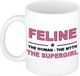 Bellatio Decorations naam cadeau mok - Feline - Woman Myth Supergirl - koffiemok - 300 ml - collega - moederdag