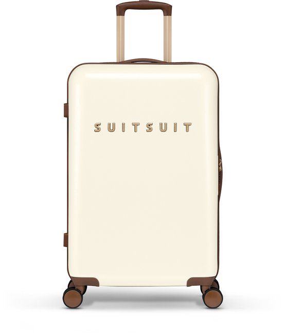SUITSUIT Fab Seventies Reiskoffer - Antique White - 66cm Hardcase Trolley