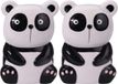 Merkloos / Sans marque Panda Waterverdamper radiator - 2x - kunststeen - kinderkamer - 17 cm - luchtbevochtiger