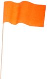 Haza-Witbaard Oranje papieren zwaaivlaggetjes/handvlaggetjes - 30x - 12 x 23 cm - Holland/Koningsdag - supporters - feestartikelen
