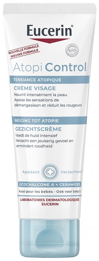 Eucerin AtopiControl Kalmerende Gezichtscreme - Gezichtsverzorging – Verzacht jeuk en roodheid – 50 ml